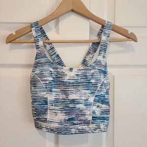 lululemon athletica Blue and White Sports Bra